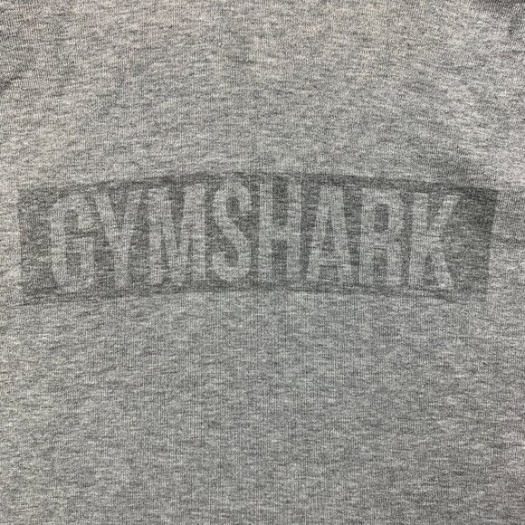 Gymshark Men Sweater Medium Gray Hoodie Long Sleeve Raglan Pullover Bodybuilding - Picture 2 of 7